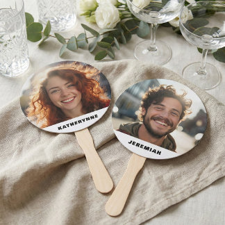 Éventail Mariée Lui Groom Photo Wedding shower Jeu