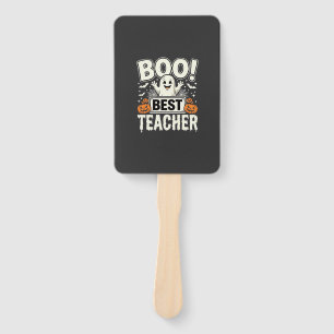Éventail Meilleur professeur Halloween fantôme Design_1