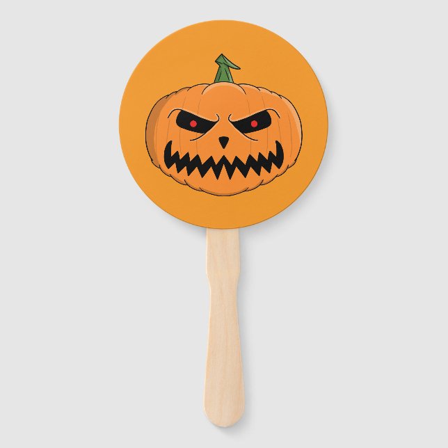 Éventail Menacer Jack O'Lantern Halloween (Devant)