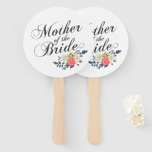 Éventail Mère de la jeune mariée épousant la fan de main