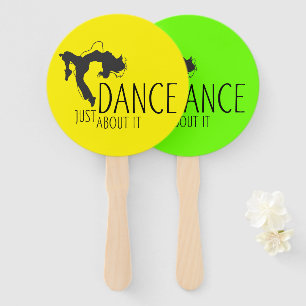 Éventail Message amusant - Juste Danser À Ce Sujet 1