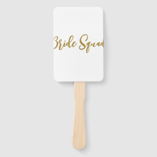 Éventail minimale add your name text bridesmaid gijd