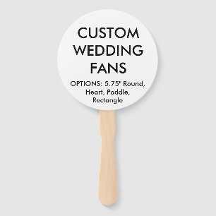 Éventail Modèle FANS MARIAGE ROND Personnalisé