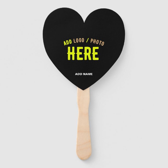 ÉVENTAIL MODERNE ET MODERNE PERSONNALISABLE NOIR VÉRIFIÉ (Devant)