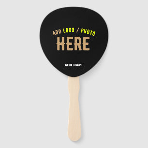 ÉVENTAIL MODERNE ET MODERNE PERSONNALISABLE NOIR VÉRIFIÉ