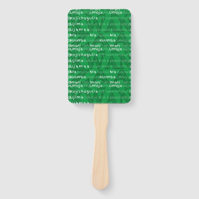 Éventail Moderne Happy Kwanzaa (Devant)