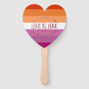 Éventail Mois de la fierté lesbienne L'amour est amour