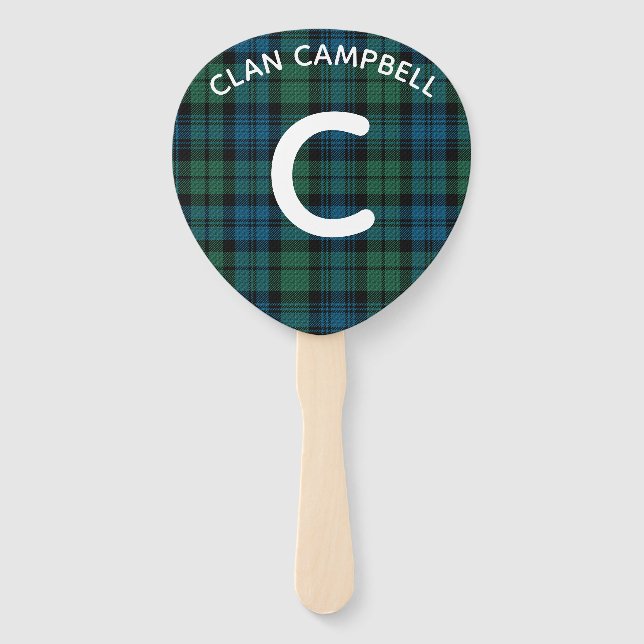 Éventail Monogramme Campbell Plaid (Devant)