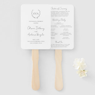 Éventail Monogramme classique Cimier de couronne de couronn