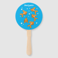 Morceau de poisson rouge orange mignon sur dessin