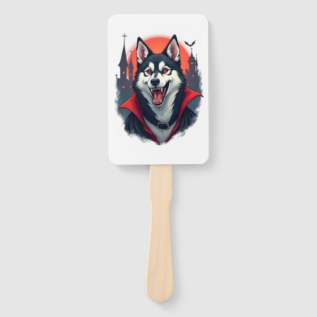 Éventail Morsure de Husky Vampire (Devant)