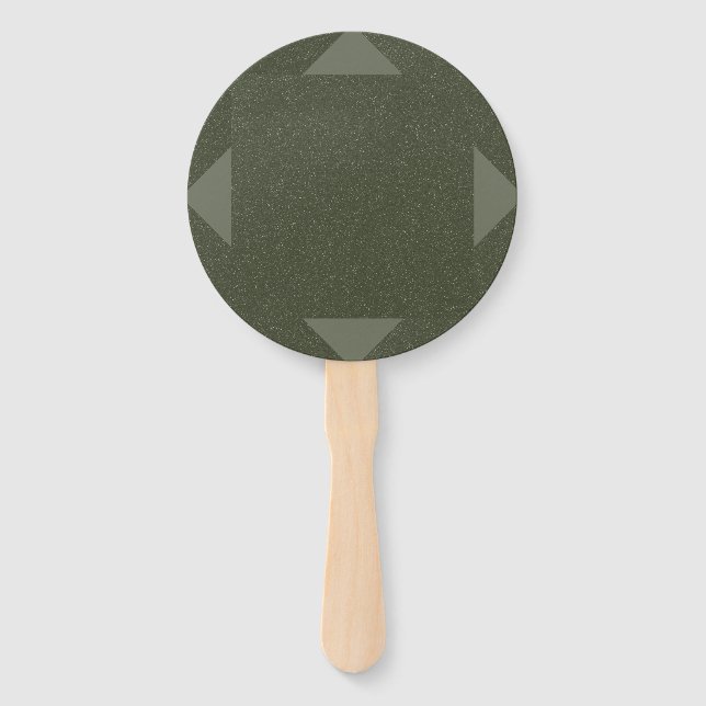 Éventail Moss Green Corner Accent Fans personnalisés (Devant)