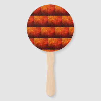 Éventail motif de circuit en cuivre gaufré