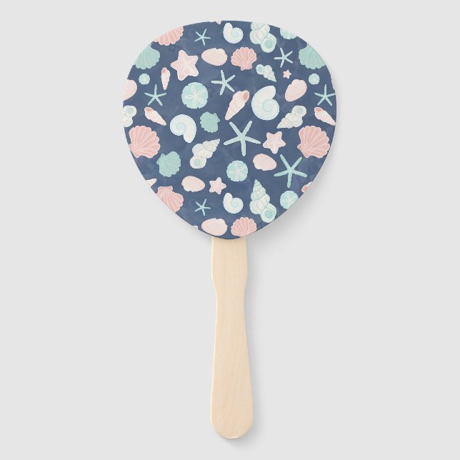 Éventail motif des coquillages (Devant)