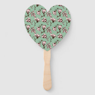 Éventail Motif sans couture avec bourgeons floraux des arbr