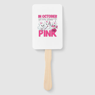 Éventail Octobre, nous portons le rose Infirmière Sensibili