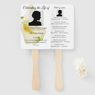 Éventail Ordre de service de l'arum lily
