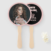 Pack 10 du rose Gold Glitz Pageant Fan Waver