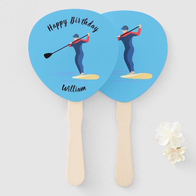 Éventail Paddleboarding en stand-up (Devant et derrière)