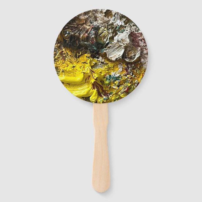 Éventail Palette de l'artiste #1 (Devant)