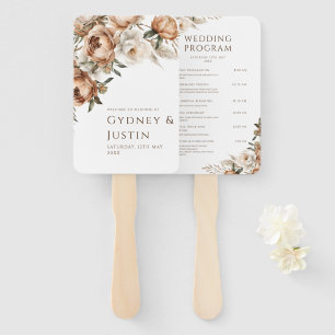 Éventail Pampas Floral Pâtes Rustiques Programmes de mariag