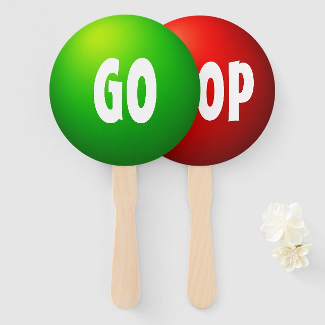 Éventail Panneau de signalisation de jeu Go Stop (Devant et derrière)