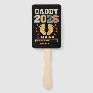 Éventail Papa 2026 Chargement Annonce de bébé futur papa