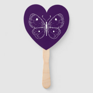 Éventail Papillon du croquis délicat