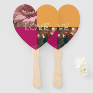 Éventail Paquet décoré d'éventails portatifs pour invités