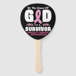 Éventail Par La Grâce De Dieu Je Suis Un Survivant Cancer D