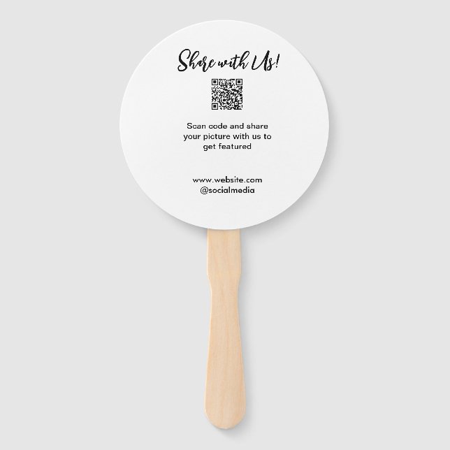 Éventail Partagez votre image numérisation QR code ajouter  (Devant)