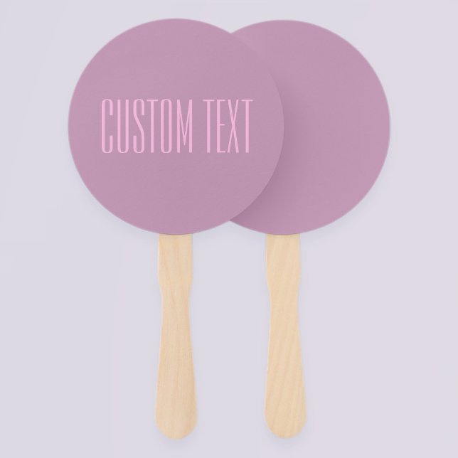Éventail Pastel Violet & Rose Clair | Texte Moderne Éditabl (Créateur téléchargé)