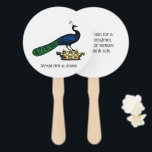 Éventail Peacock héraldique Vintage stylisé sur Couronne C<br><div class="desc">Peacock héraldique vintage sur une couronne Invitations personnalisables et accessoires avec un dessin stylisé Vintage d'un paon sur une couronne. Vous pouvez facilement customiser ces produits en ajoutant des champs de texte, en supprimant des champs de texte existants, en modifiant des images de conception ou en ajoutant des images supplémentaires...</div>