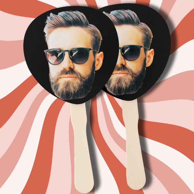 Éventail Photo personnalisée Visage Anniversaire Faveurs Ba (Créateur téléchargé)