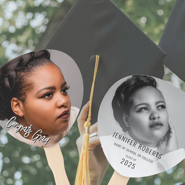 Éventail Photo Trendy 2 Photo Graduation (Créateur téléchargé)