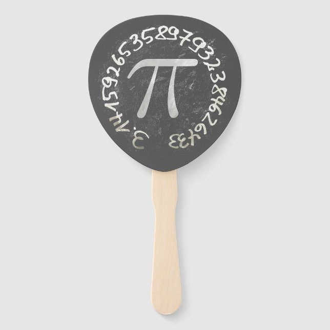 Éventail Pi Day PiDay Chalkboard Education (Dos)
