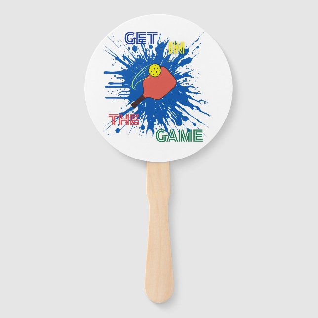 Éventail Pickleball joueur paddle sport (Devant)