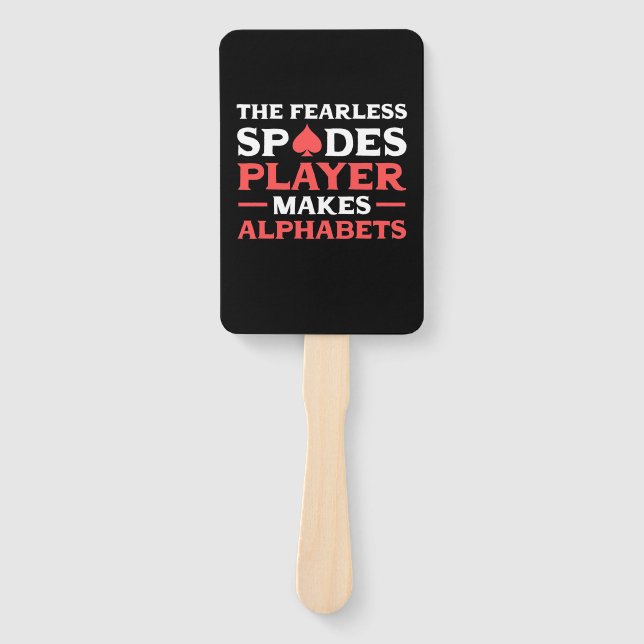 Éventail Poker Le Joueur Fearles Spades (Devant)