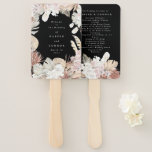 Éventail Premium Black Elegant Pampas Grass Tropical Jungle<br><div class="desc">Pampas Grass Tropical Jungle Wedding Programme Hand Fan #pampasgrass #jungleMarriage #jungleinvitation #coralMarriage #weddingmenu #désertwedding #lasvegasMariage #terracottaMarriage #peachMarriage #pampasweddingmenu #pampas #terracotta #coral #peach #naturalMarriage #driedgrass #driedpampas #driedpampas #pampas #pampas mariage isabimariage #nature</div>