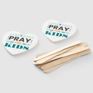 Éventail Priez pour les enfants