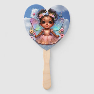 Éventail Princesse fée avec de belles ailes