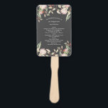 Éventail Programme australien Floral Rustic Mariage Grey<br><div class="desc">Australian Floral Rustic Wedding Programme Ventilateur À Main Gris.</div>