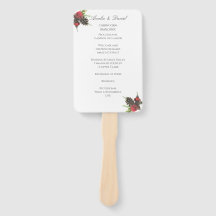 Programme de cérémonie de mariage de Noël traditio