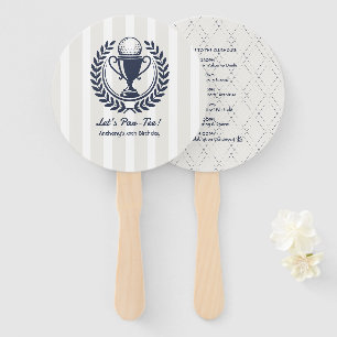 Éventail Programme de golf prépa Navy, White & Cloud Dancer