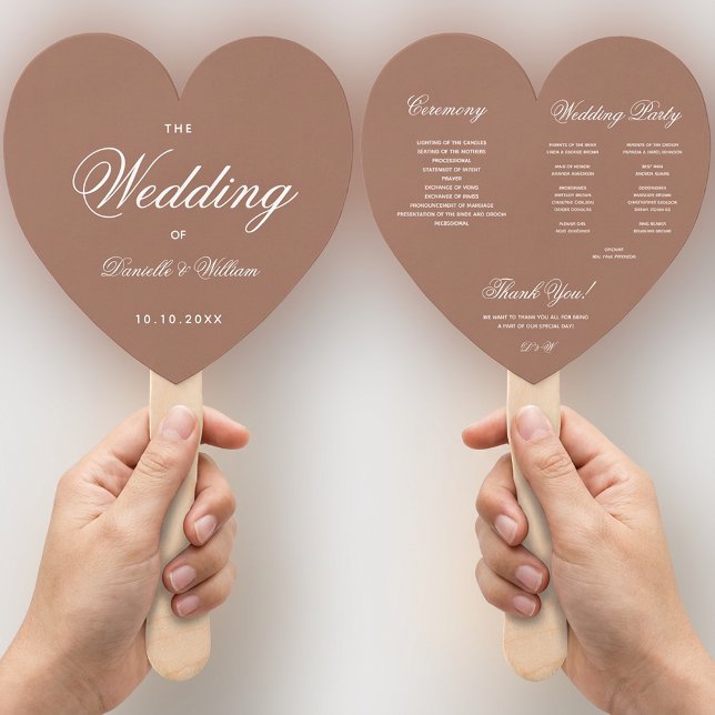 Éventail Programme de mariage Brown pour les orteils neutre (Créateur téléchargé)