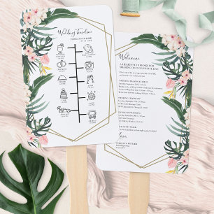 Éventail Programme de Mariage Cocktail - Icon Mariage de Bi