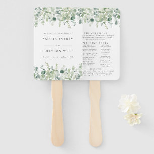 Éventail Programme de mariage écologique Fans