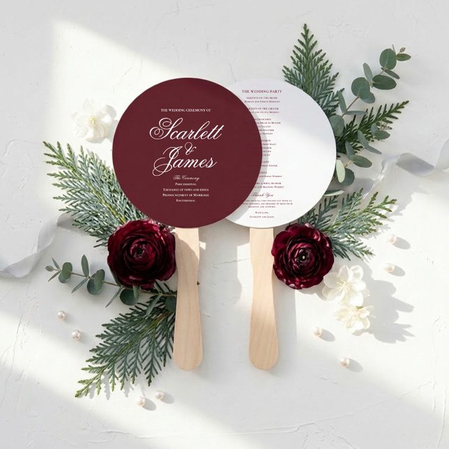 Éventail Programme de mariage élégant et intemporel pour la (Créateur téléchargé)