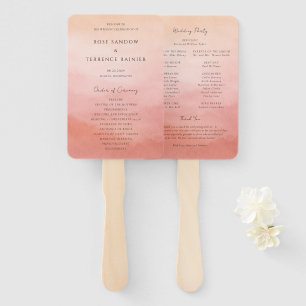 Éventail Programme de mariage élégant et moderne de style c