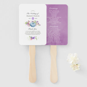 Éventail Programme de mariage floral automne - Automne pers